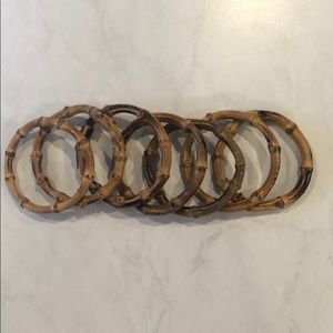 7 Rare William DeLillo Bamboo bracelets